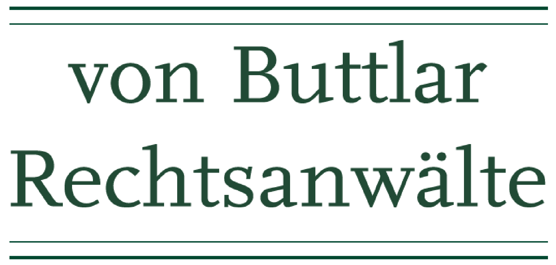 Logo von Buttlar Rechtsanwälte grün